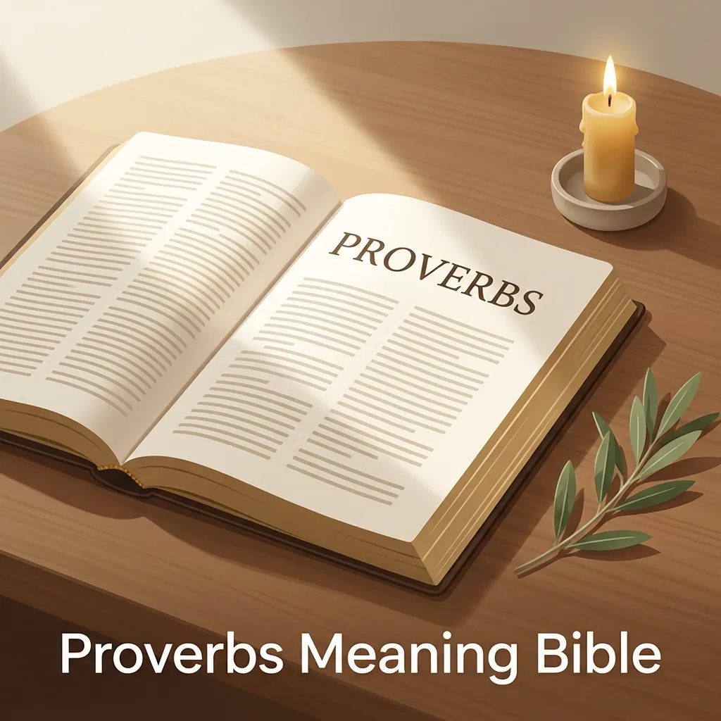 what does proverbs mean in the bible