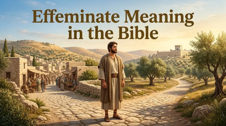 Effeminate Meaning in the Bible