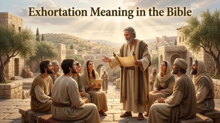 Exhortation Meaning in the Bible