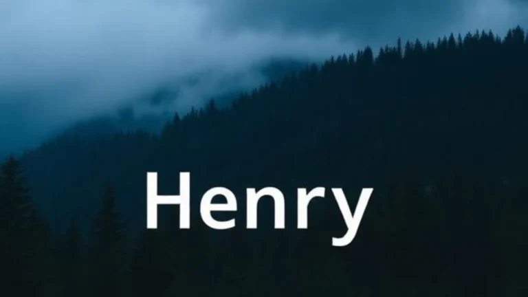 Henry Name Meaning bible