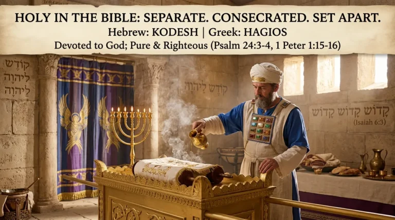 Holy Meaning in Bible