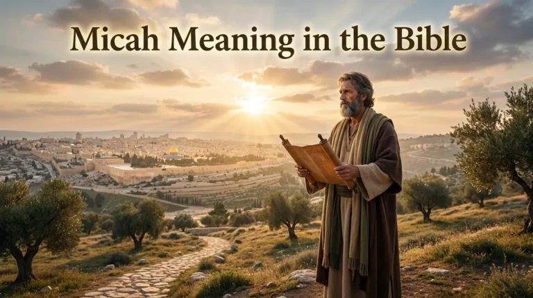 Micah Meaning in the Bible