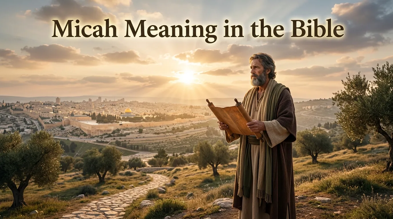 Micah Meaning in the Bible