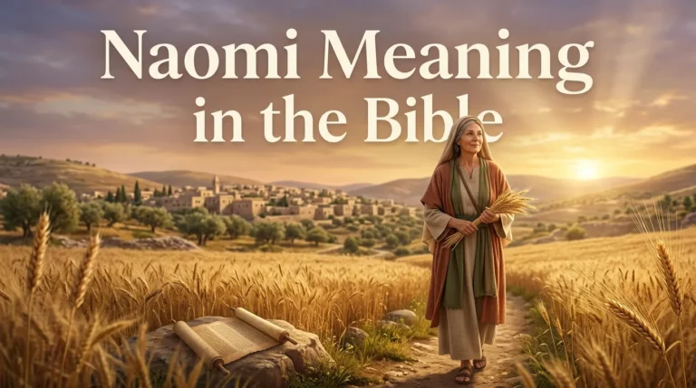 Naomi Meaning in the Bible