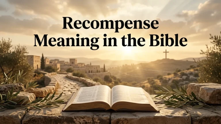 Recompense Meaning in the Bible