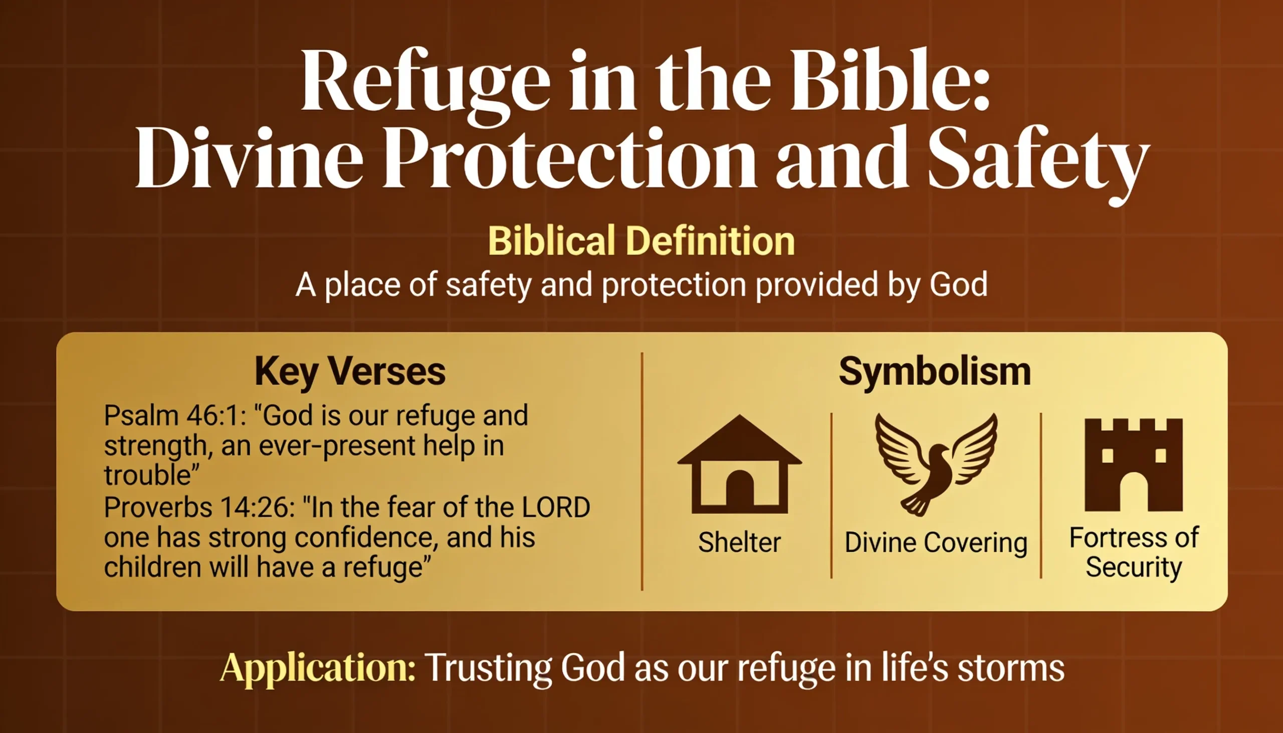 Refuge Meaning in the Bible
