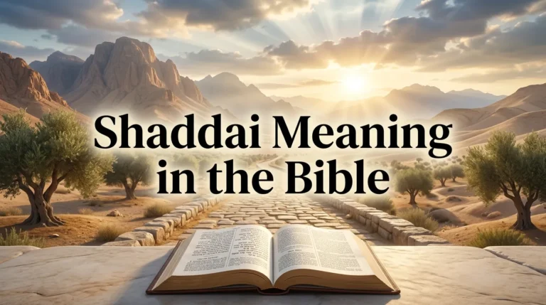 Shaddai Meaning in the Bible
