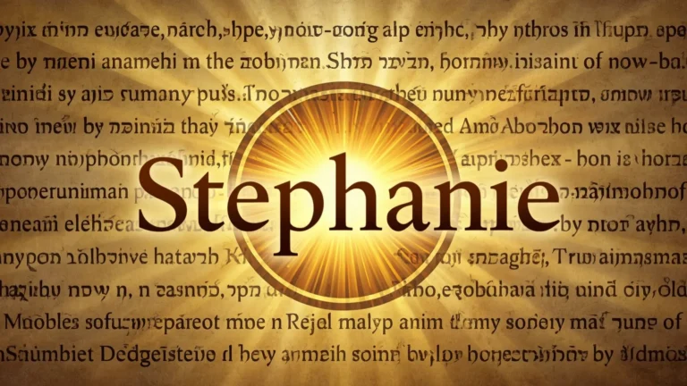 Stephanie meaning in the bible