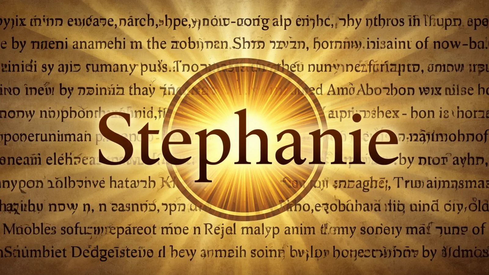 Stephanie meaning in the bible