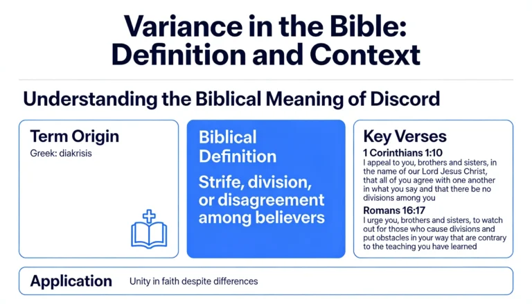 Variance Meaning in the Bible