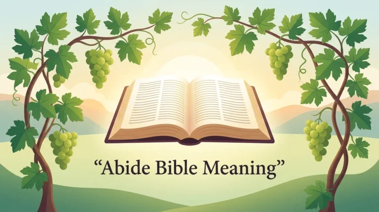 Abide Bible Meaning