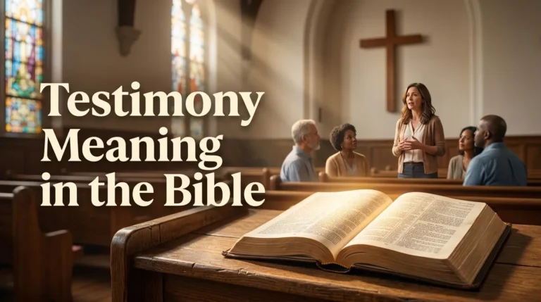 Testimony Meaning in the Bible