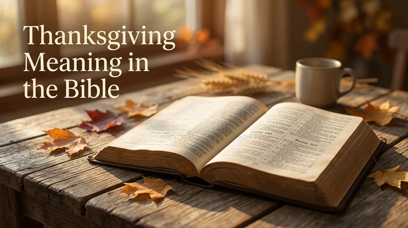 Thanksgiving Meaning in the Bible