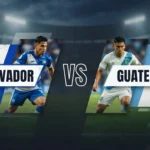El Salvador vs Guatemala football matchup graphic