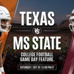 Texas vs MS State football matchup