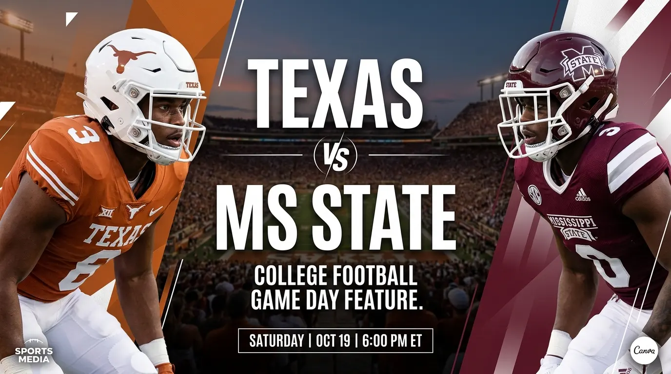Texas vs MS State football matchup