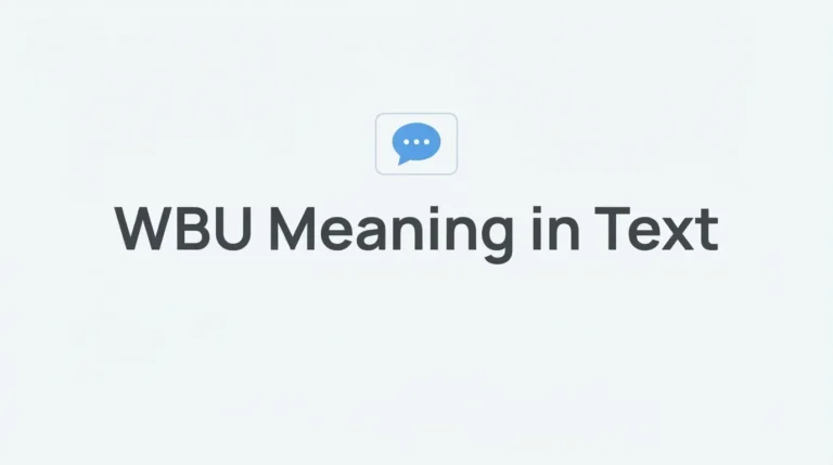 WBU Meaning in Text
