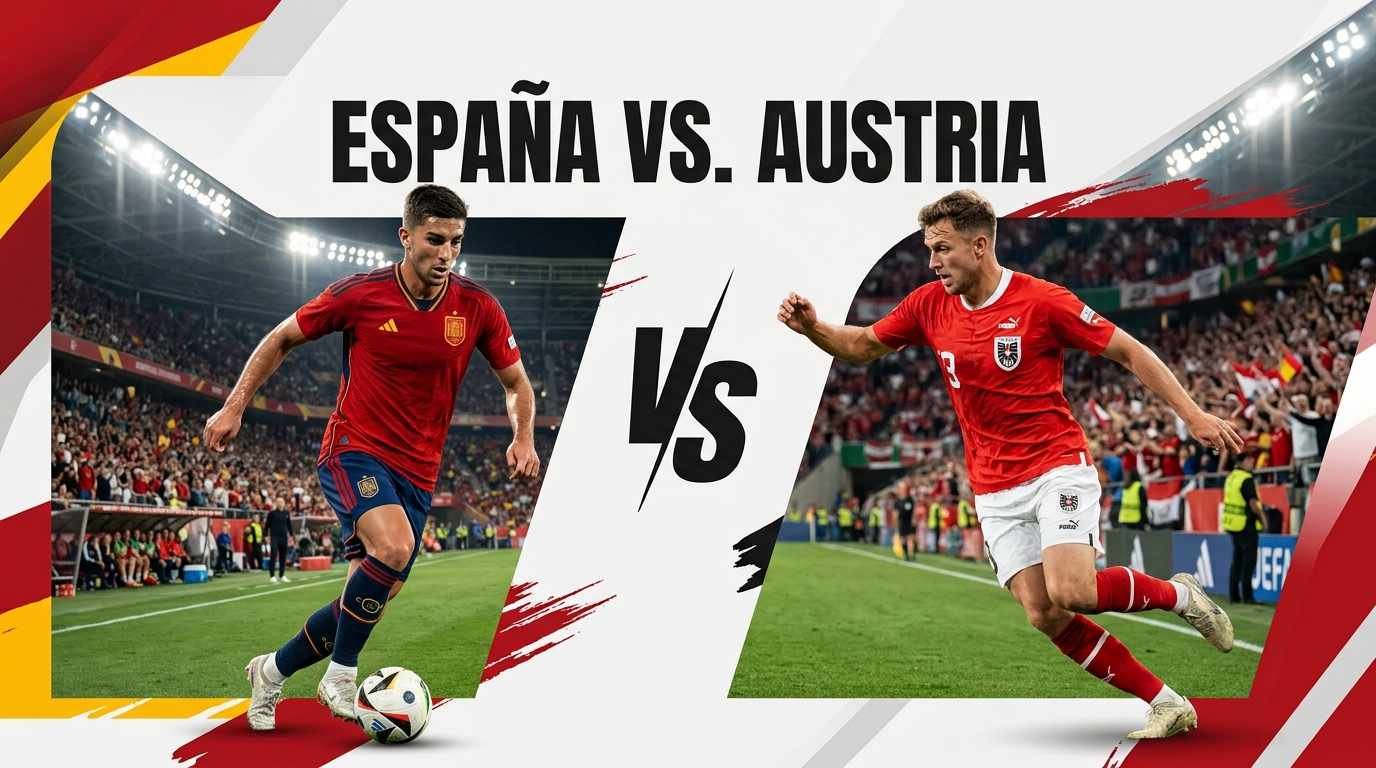 España vs. Austria football matchup
